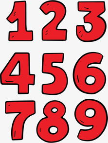 打造萌趣紅色卡通數(shù)字 從1到9的數(shù)字動(dòng)漫制作指南